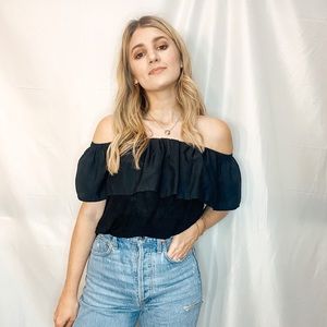 French connection off-the-shoulder top